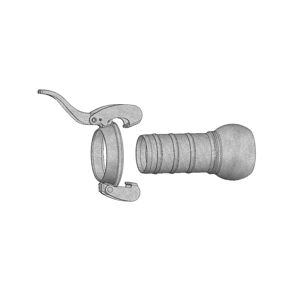 Kit fitting Bauer tata galvanizat cu racord pentru furtun