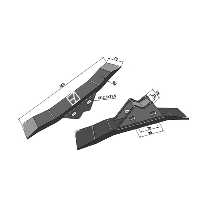 Varf 70x20x440