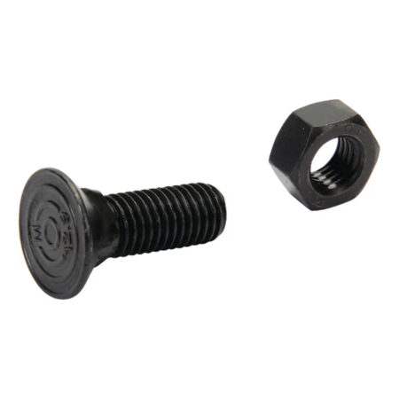 Șurub plug cu gât pătrat și piuliță M12x35mm