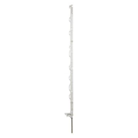 Stâlp gard electric polipropilenă standard 90cm alb oțel inoxidabil