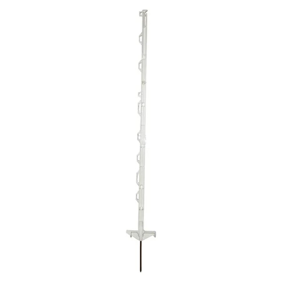 Stâlp gard electric, standard, polipropilenă, 90cm, alb