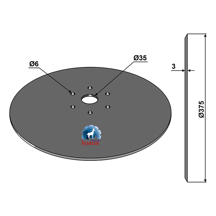 Disc semanatoare Ø375x3