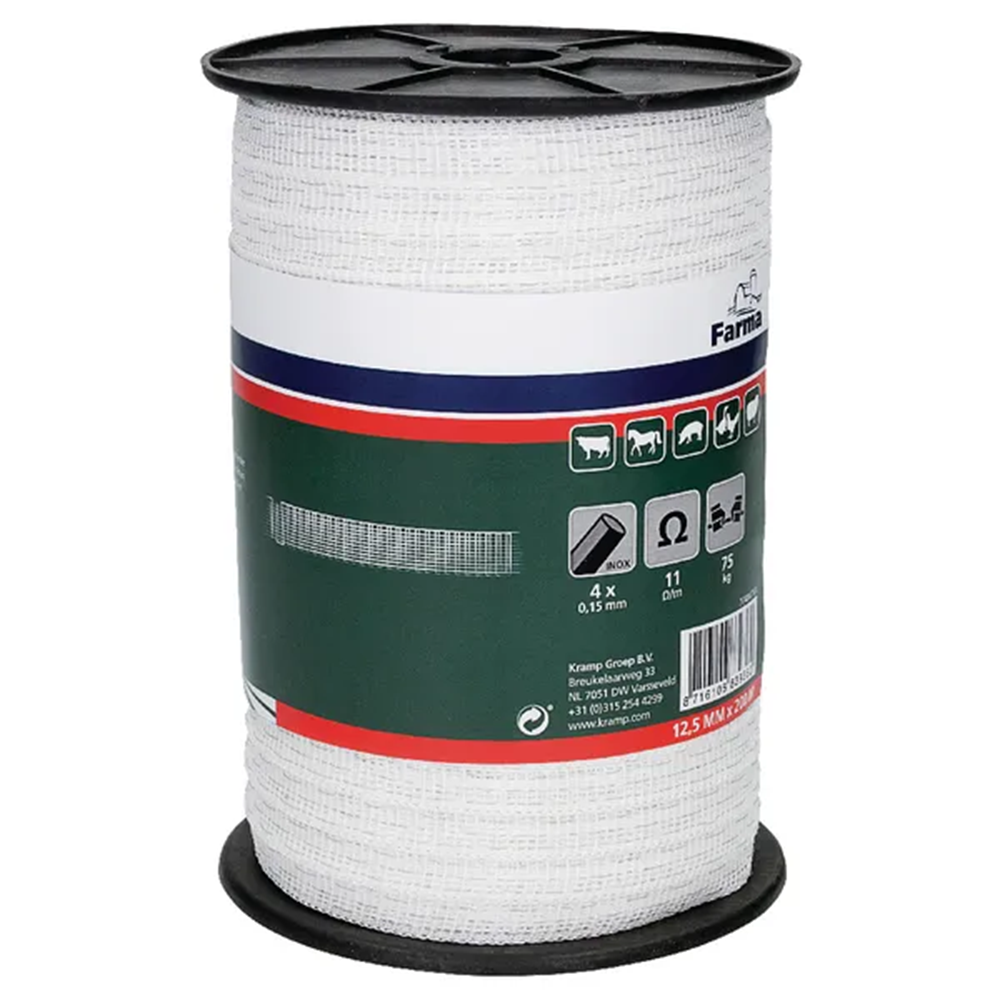 Banda gard electric 12,5mm 200m 4x0,15mm fire otel inoxidabil