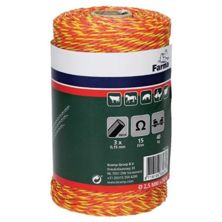 Cablu gard electric 250m 3x0,16mm fire otel inoxidabil