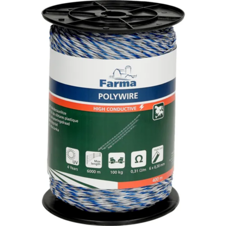 Cablu gard electric multifilar 400m 6x0,30mm conductivitate ridicata Farma