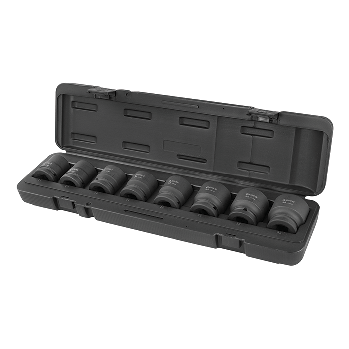 Set chei tubulare hexagonale de impact de 3/4", 8 piese, Crmo