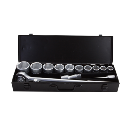 Set chei tubulare 3/4" in cutie metalica