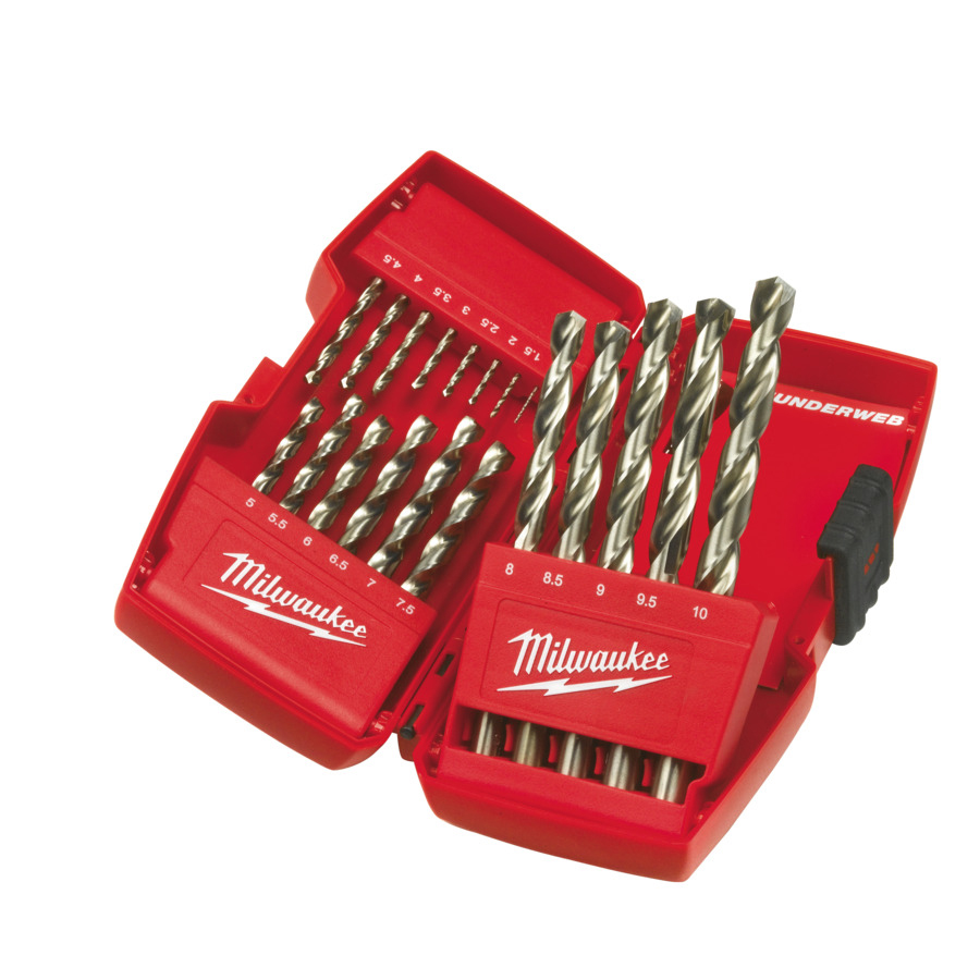 SET BURGHIE METAL 1-10 19 PCS THUNDERWEB MILWAUKEE HSS-G