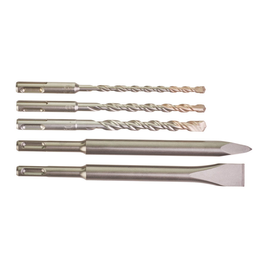 SET 5 BURGHIE SDS PLUS M2, spit si dalta MILWAUKEE